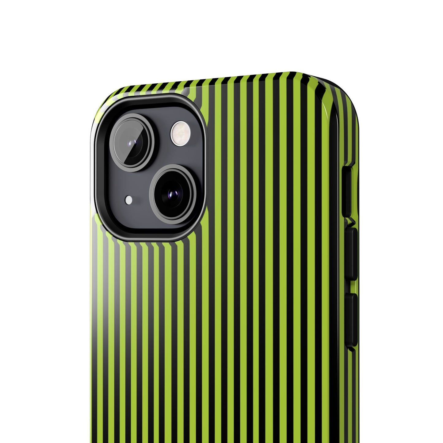 Stripe Green / Black Phone Case