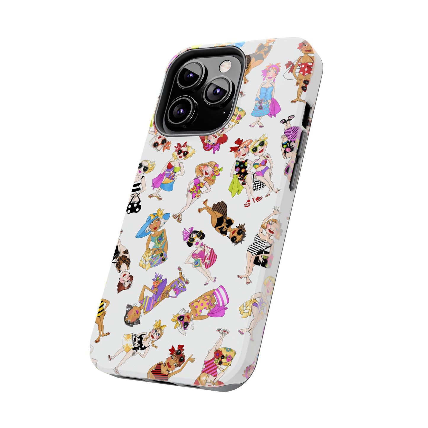 Tossed Beauties White Phone Case