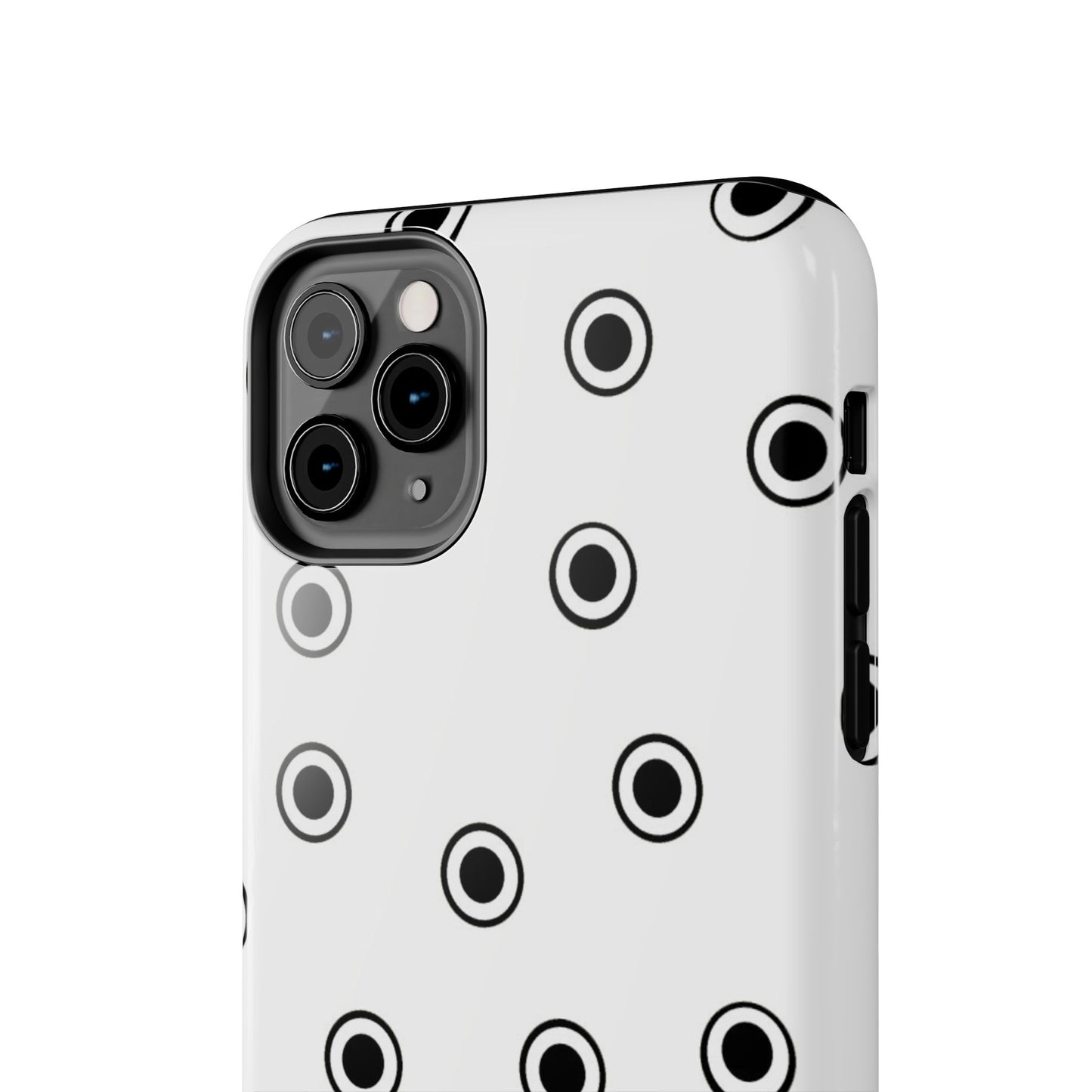 CD Dots White / Black Phone Case