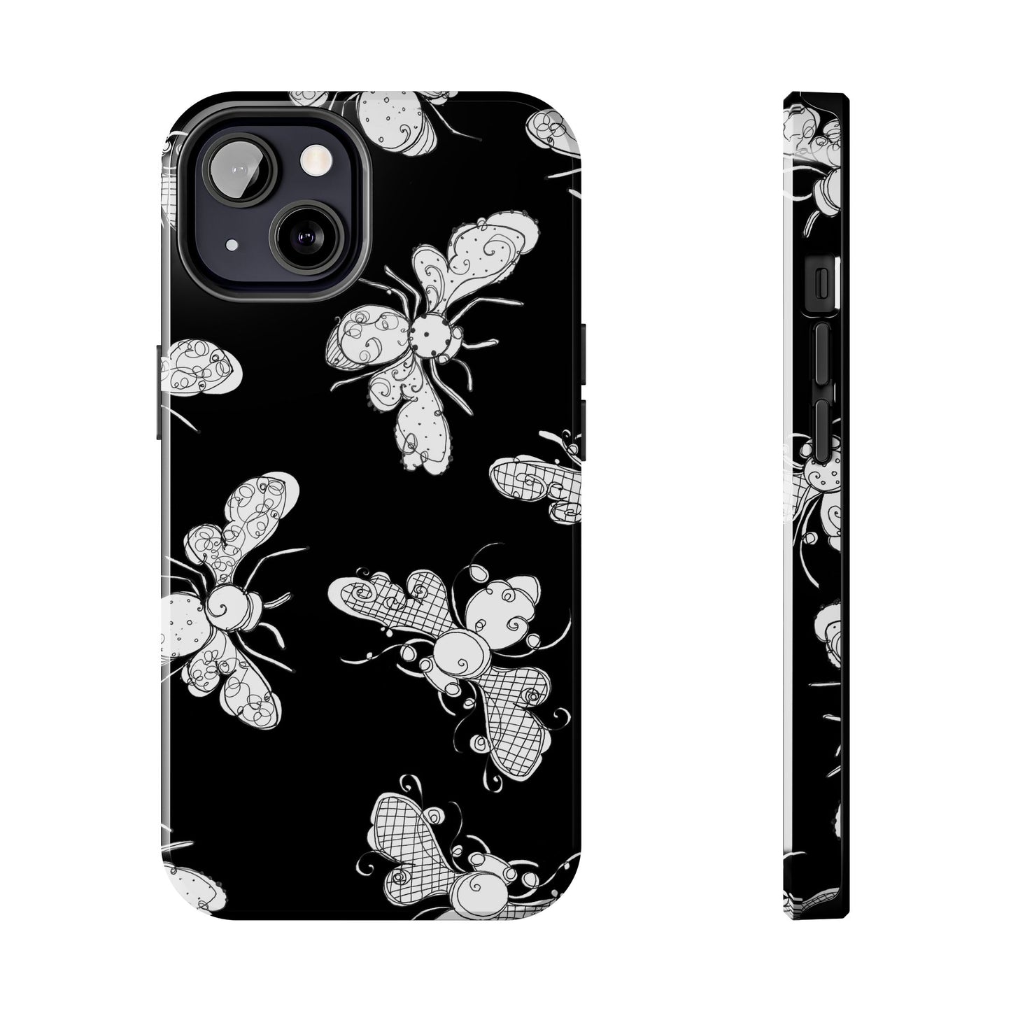 Busy Bee Black Phone Case