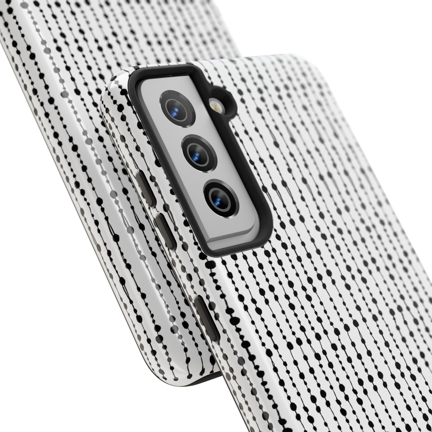 Beaded Curtain White / Black Phone Case