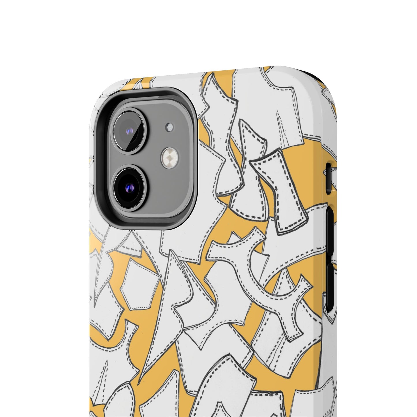 Pattern Pieces Yellow Phone Case