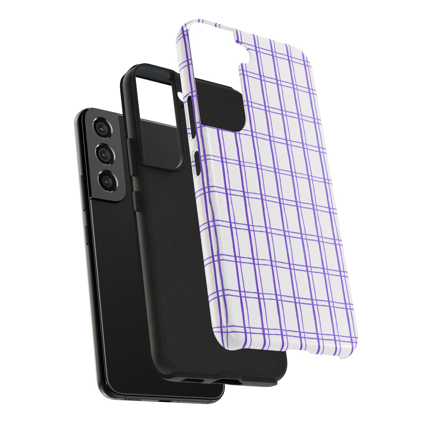 Kitchen Plaid White / Blue Phone Case