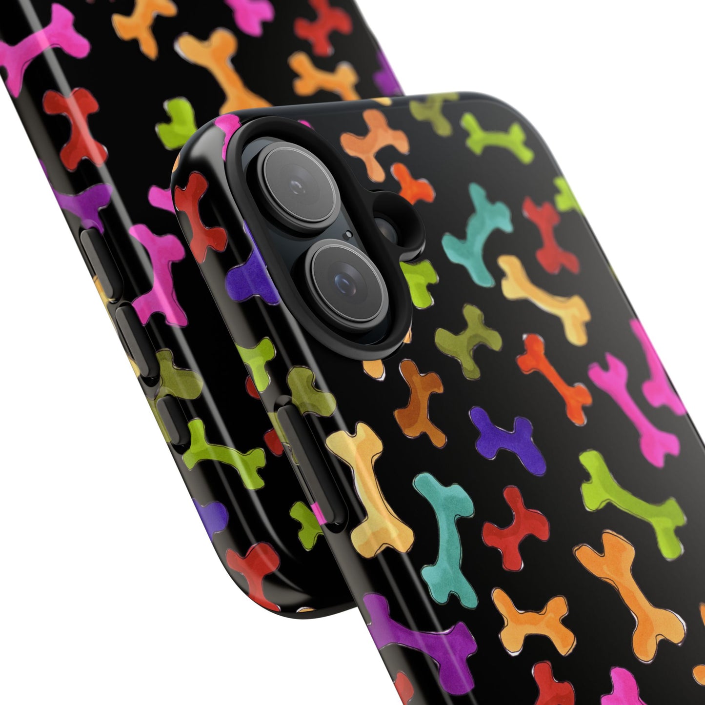 Happy Bones Black Phone Case