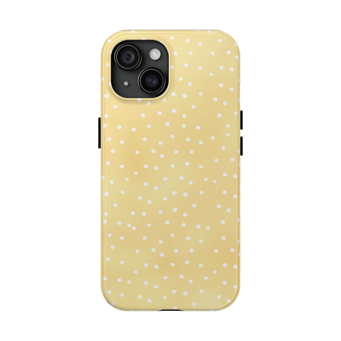 Petite Dots Sunshine / White Phone Case