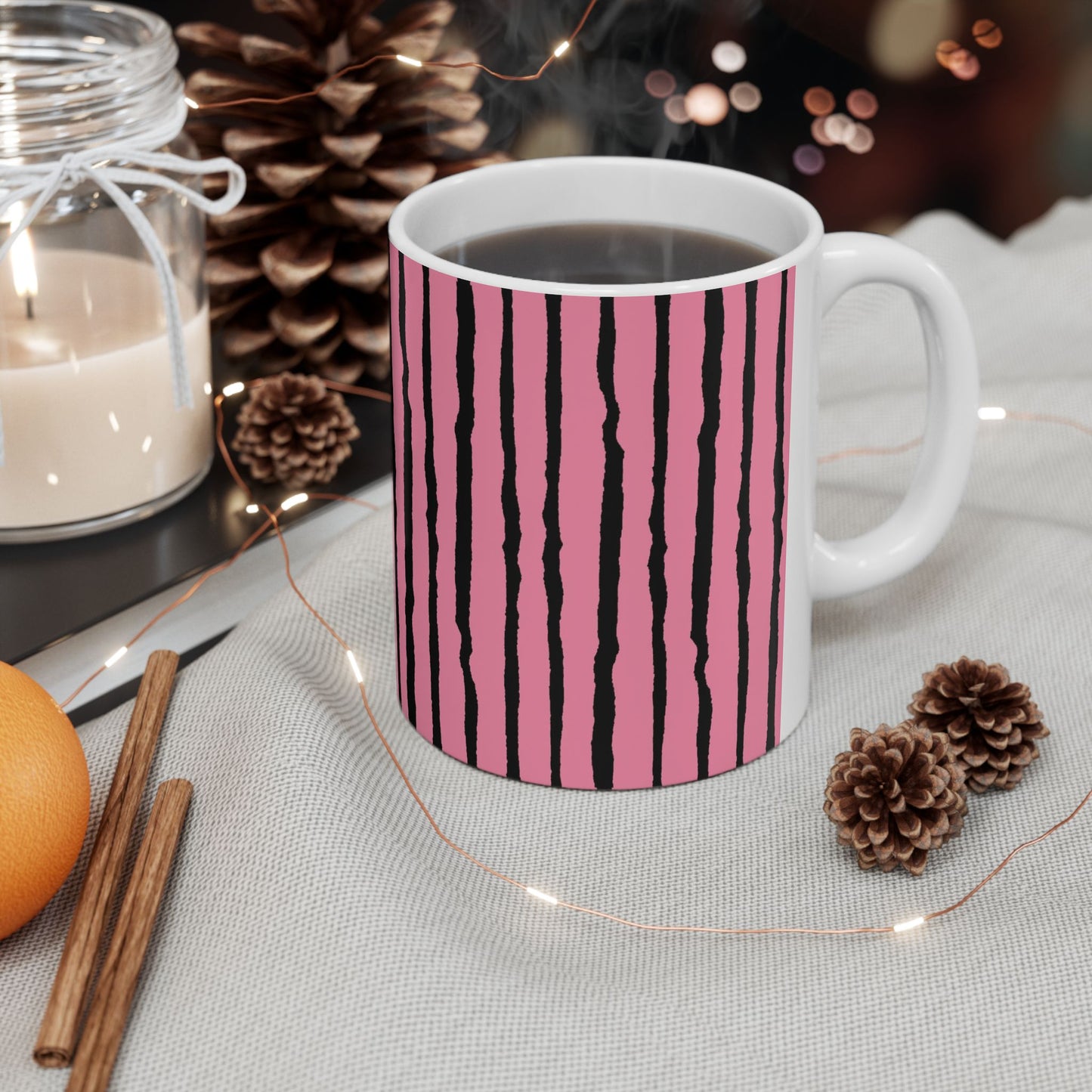Sorta Stripe Pink / Black Cup