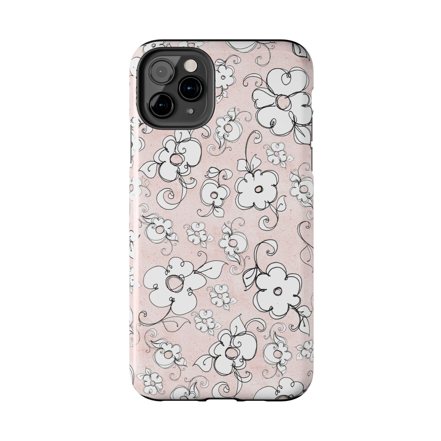 Lady Flowers Paris Pink Phone Case