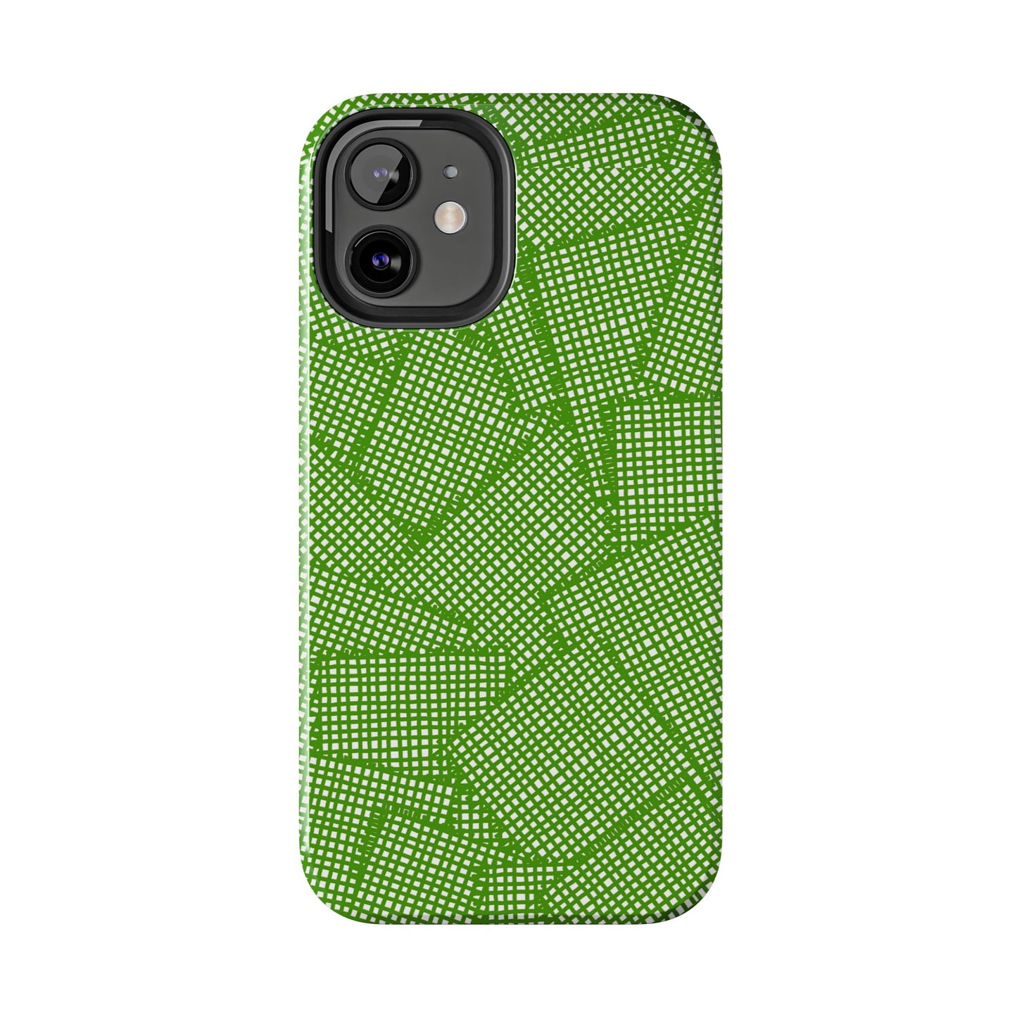 Check Patch Large Green Phone Case