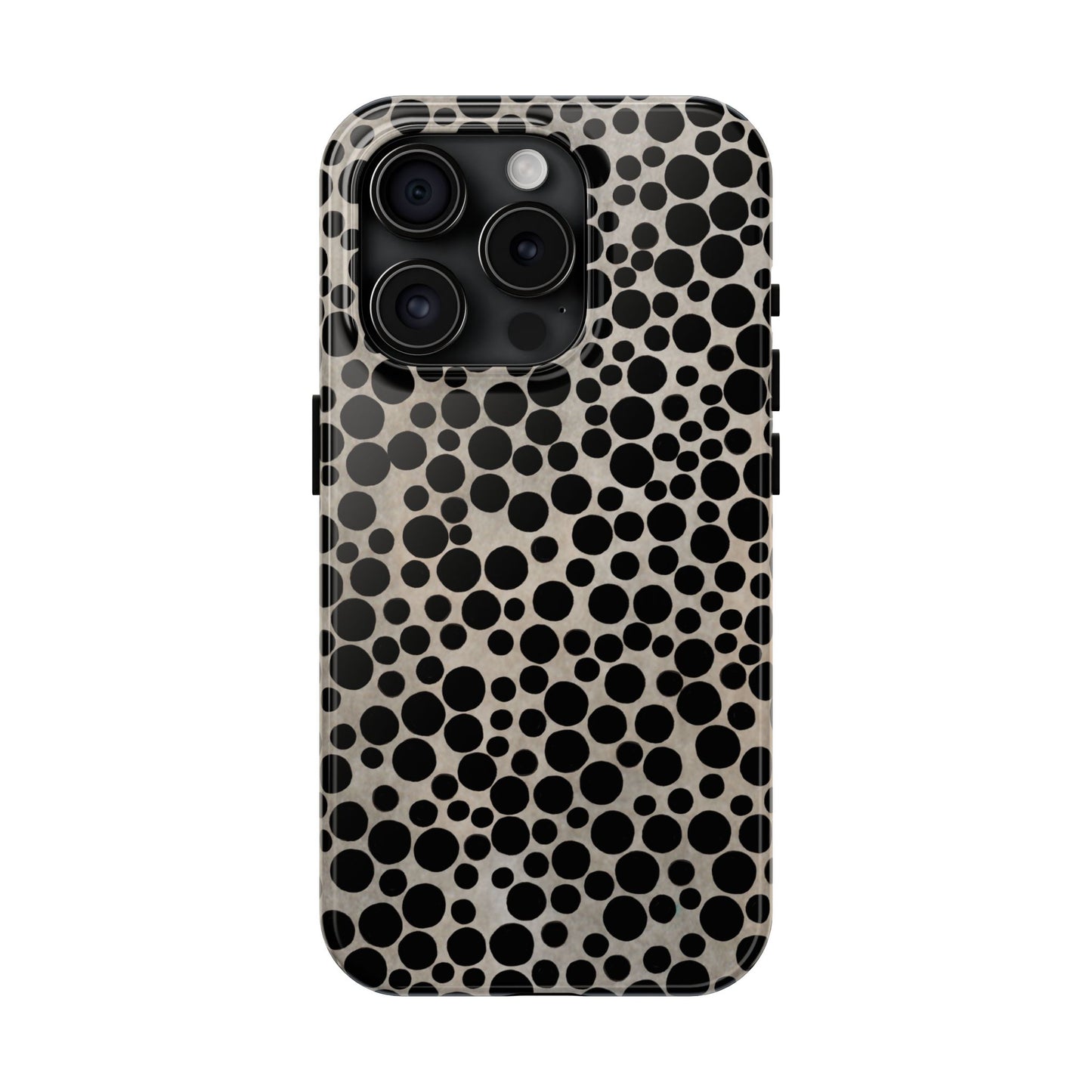 Felt Dots Silver Phone Case