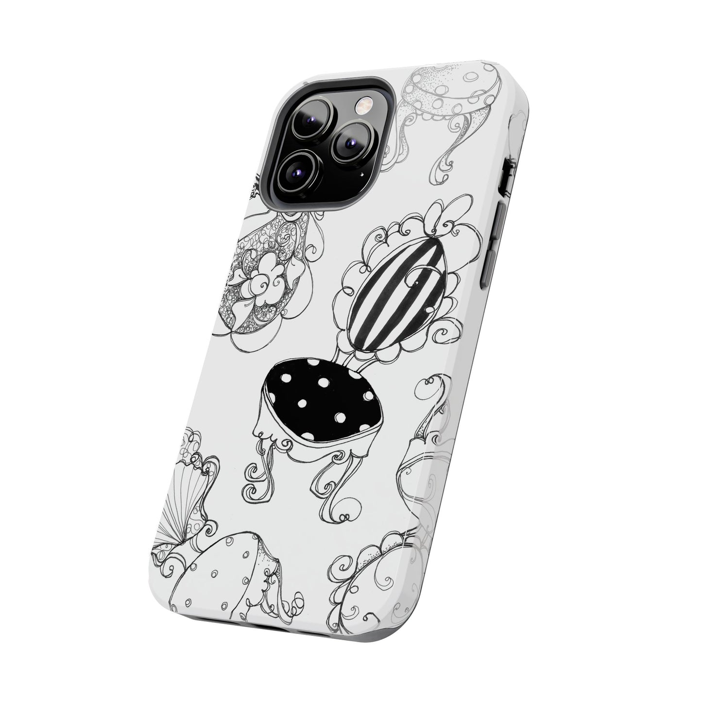 Bistro Chairs White Phone Case