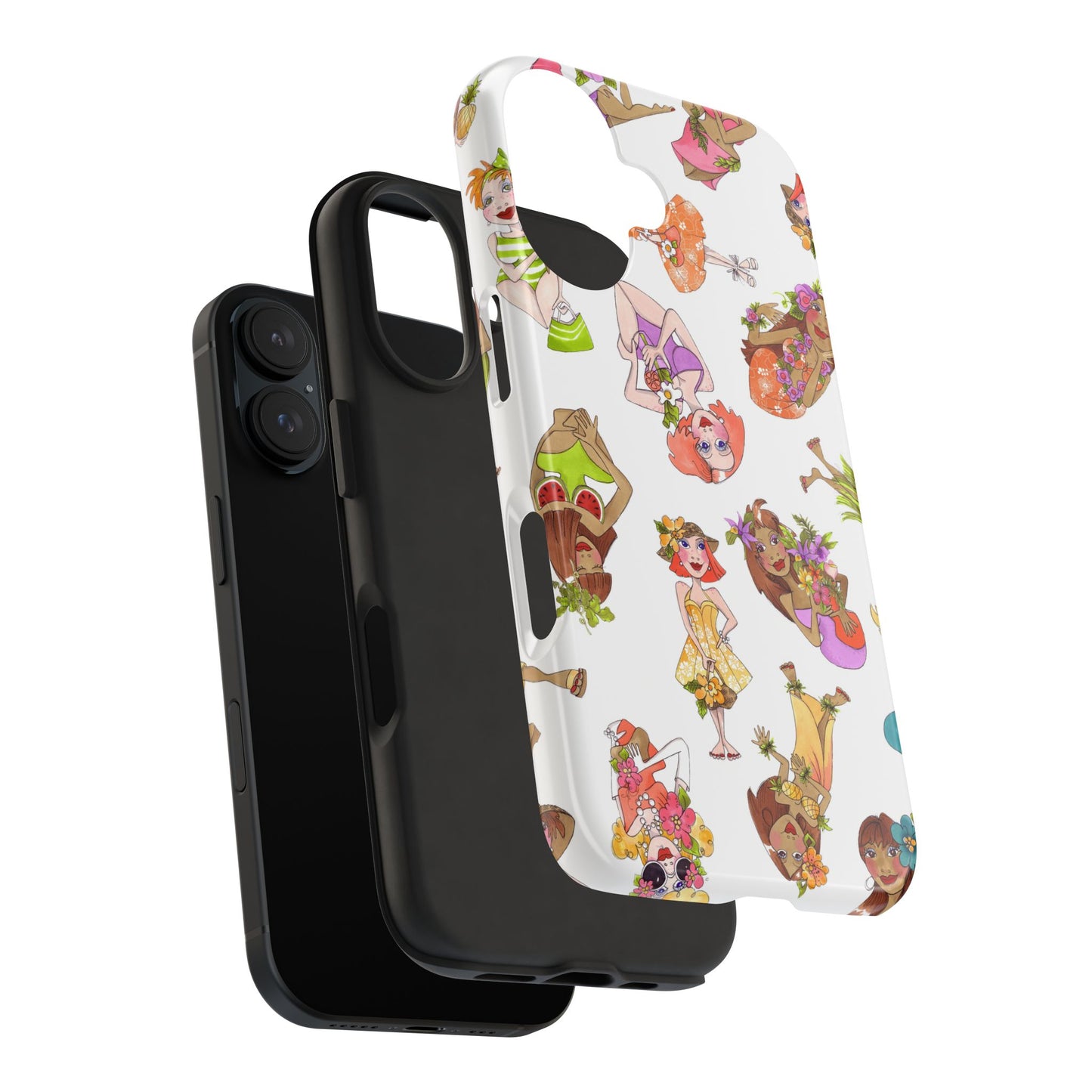 Island Toss White Phone Case
