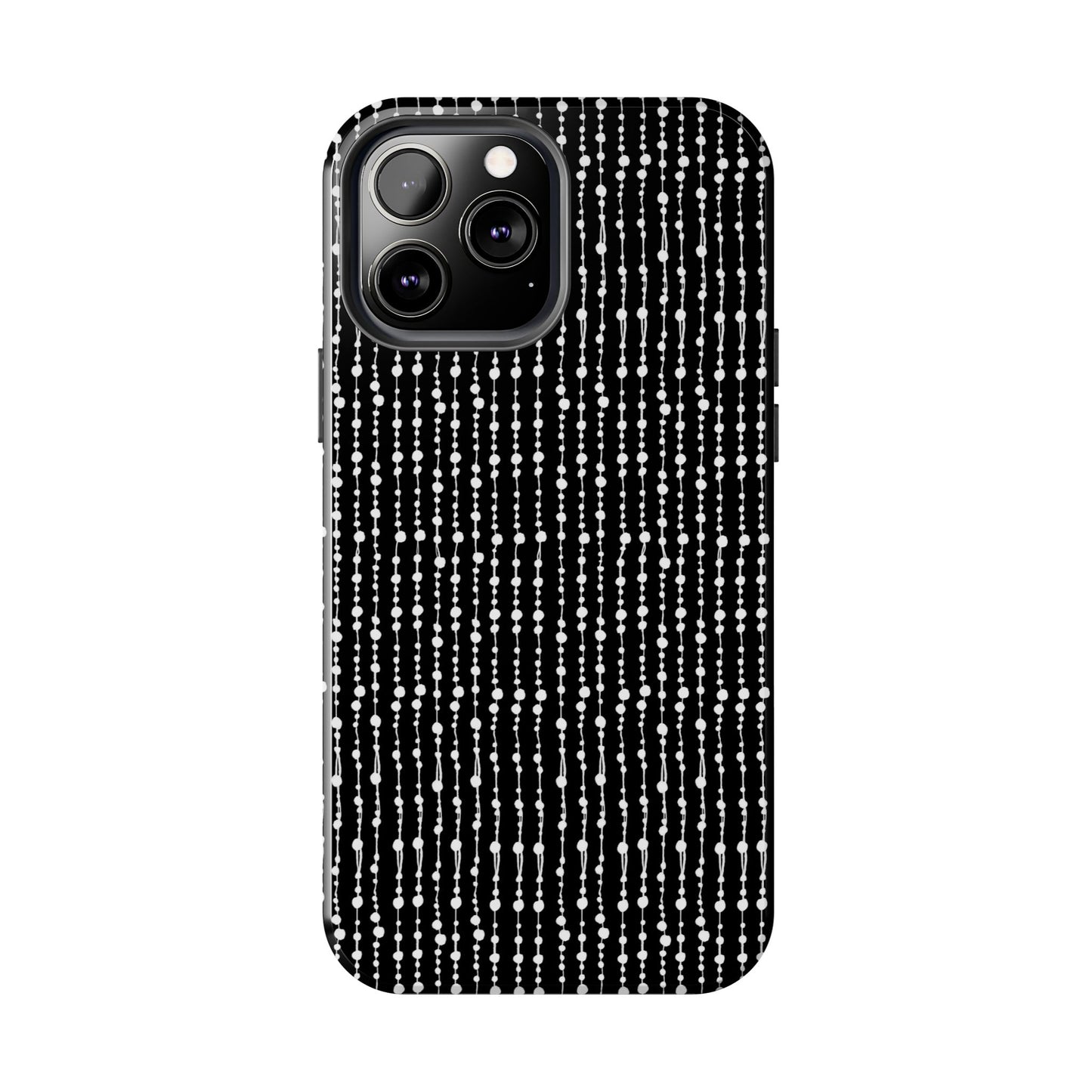 Beaded Curtain Black / White Phone Case