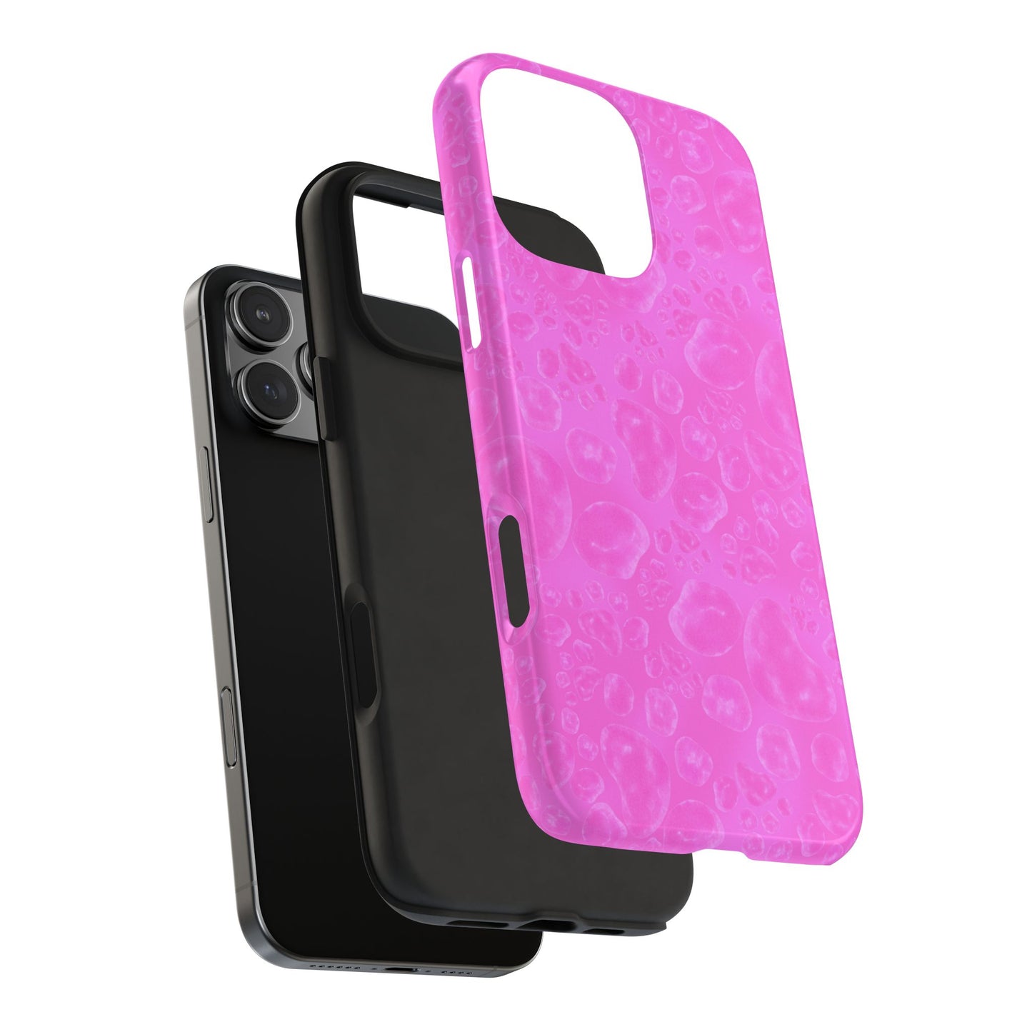 Paw Dots Cerise Phone Case