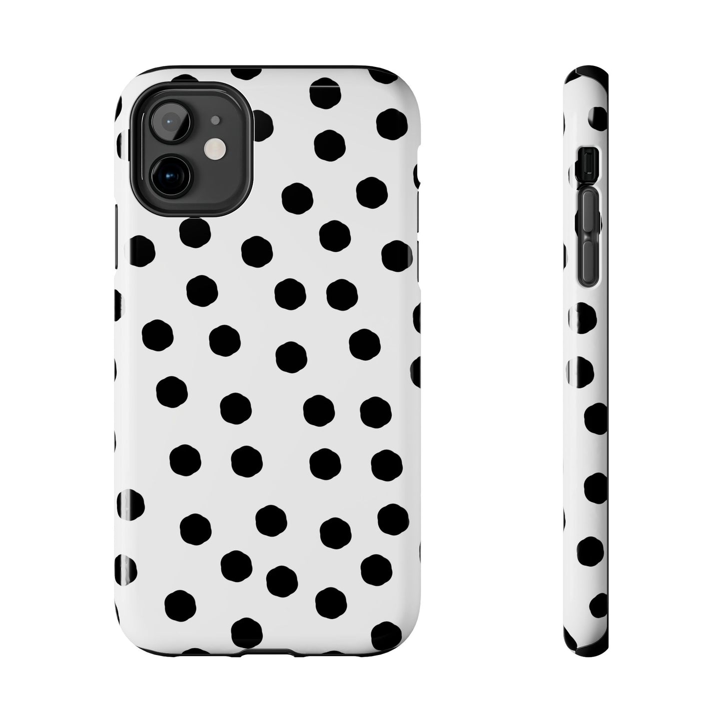 Jumbo Dots White / Black Phone Case