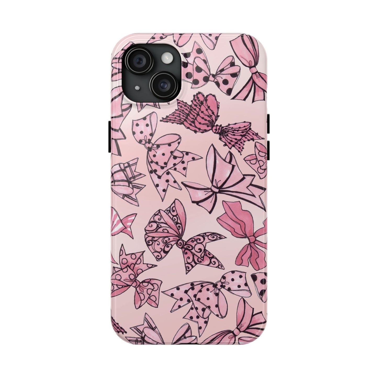 Blushing Bows Pink Sky Phone Case