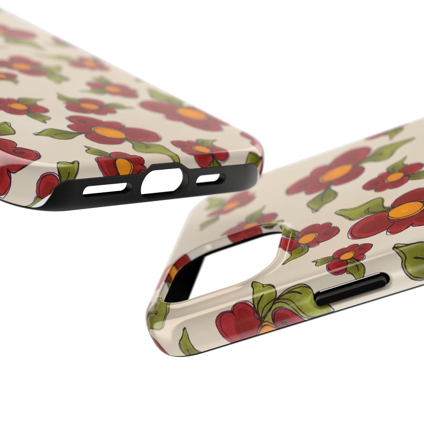 Chili Pepper Daisies Phone Case