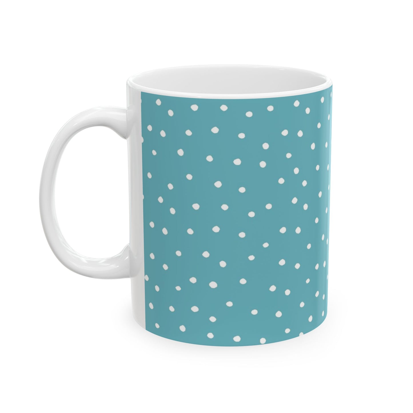 Dinky Dots Turquoise / White Cup