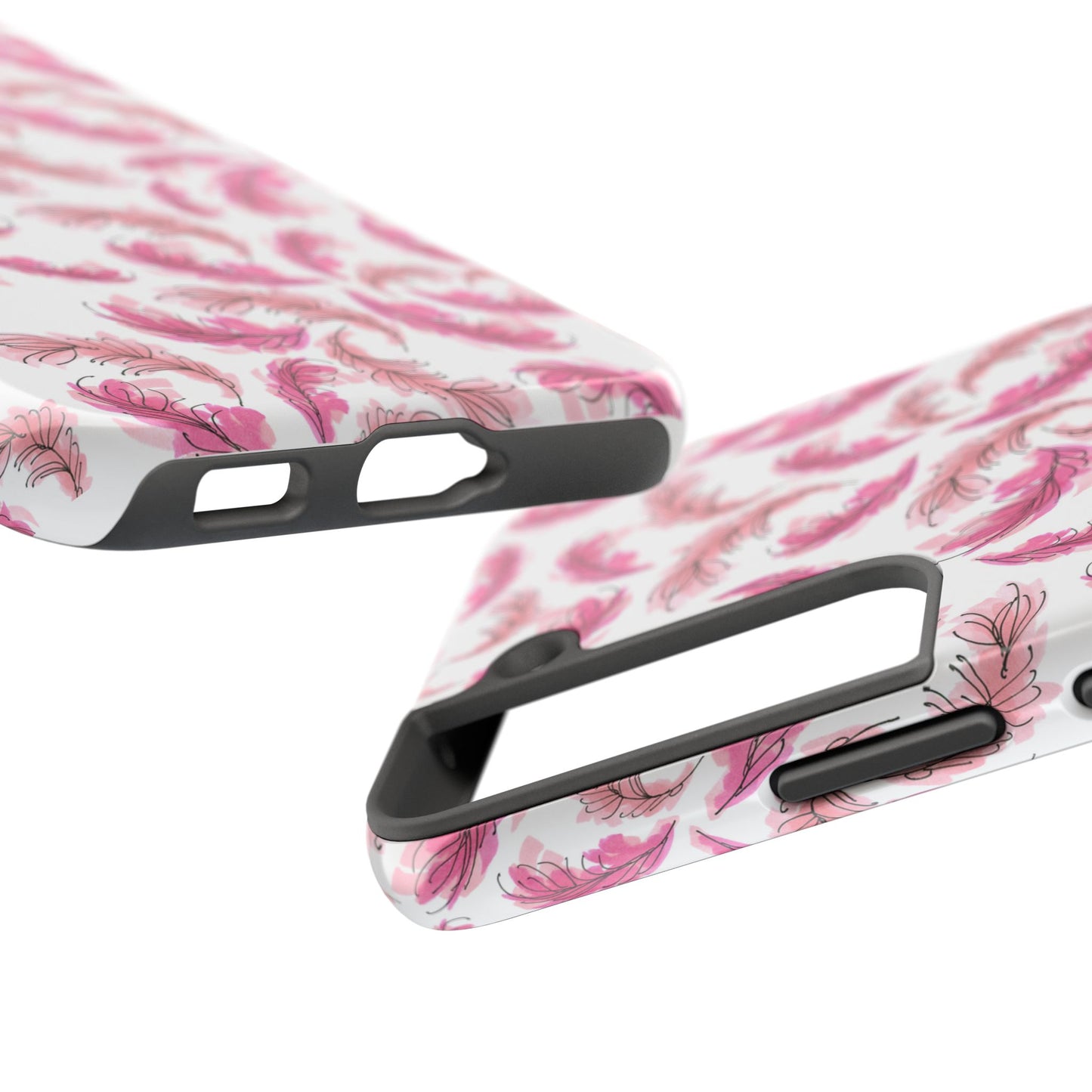 Flam Feathers White Phone Case