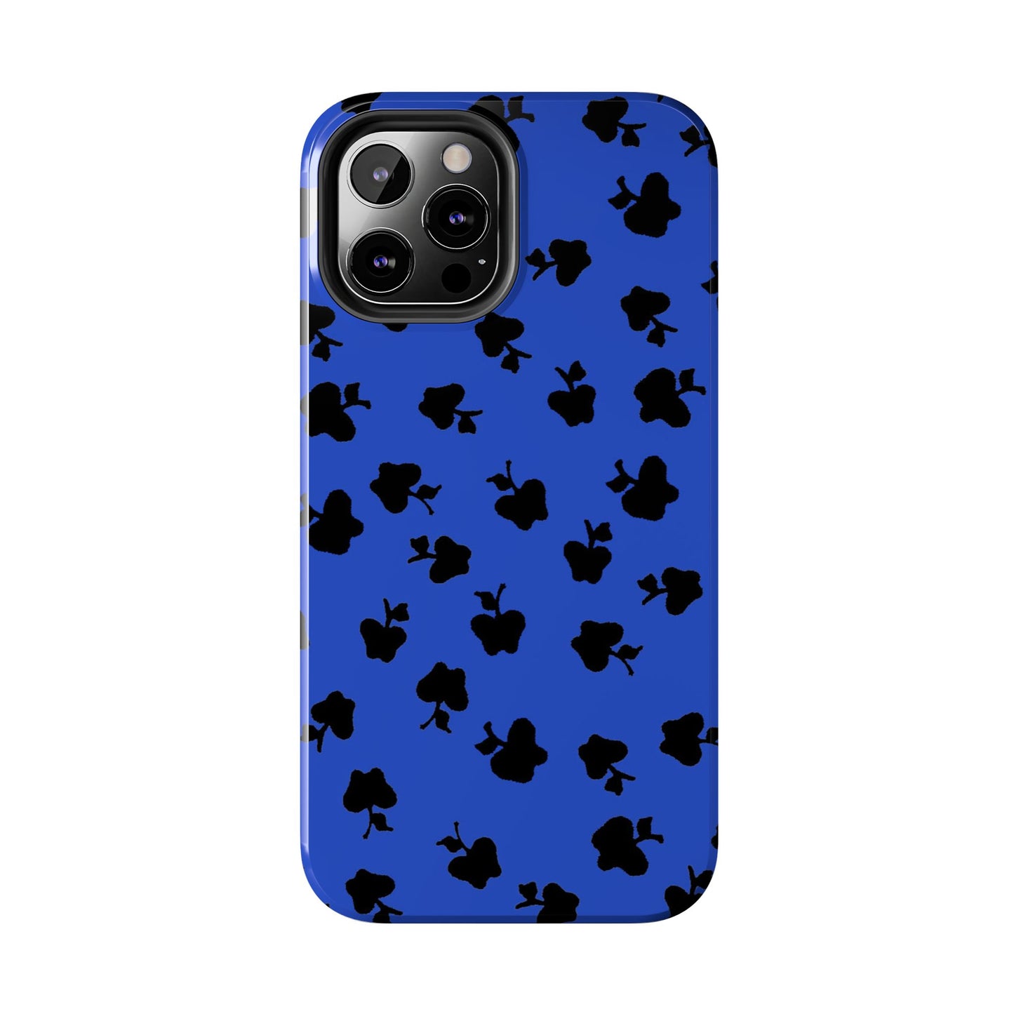 Happy Apples Blue / Black Phone Case