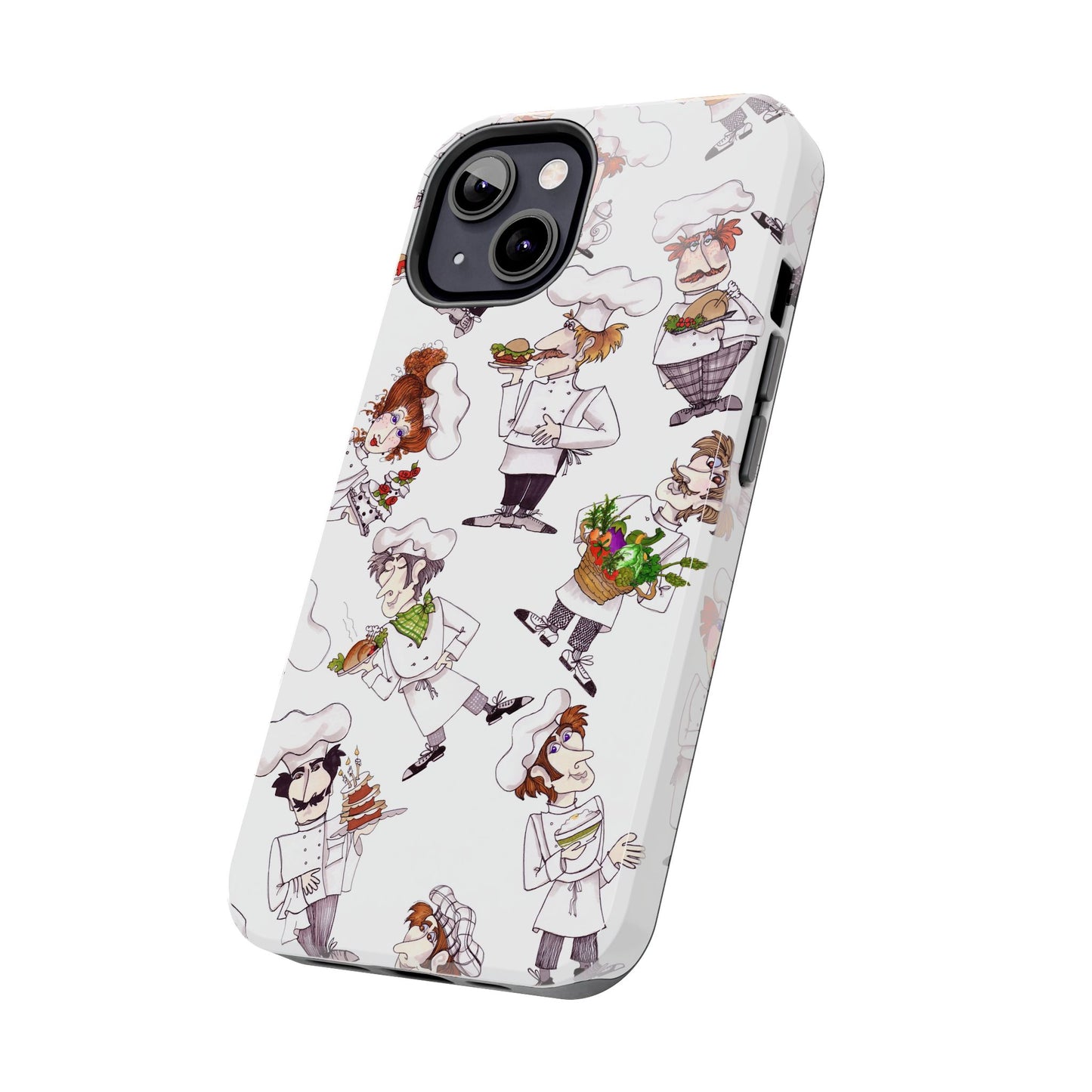 Tossed Chefs White Phone Case