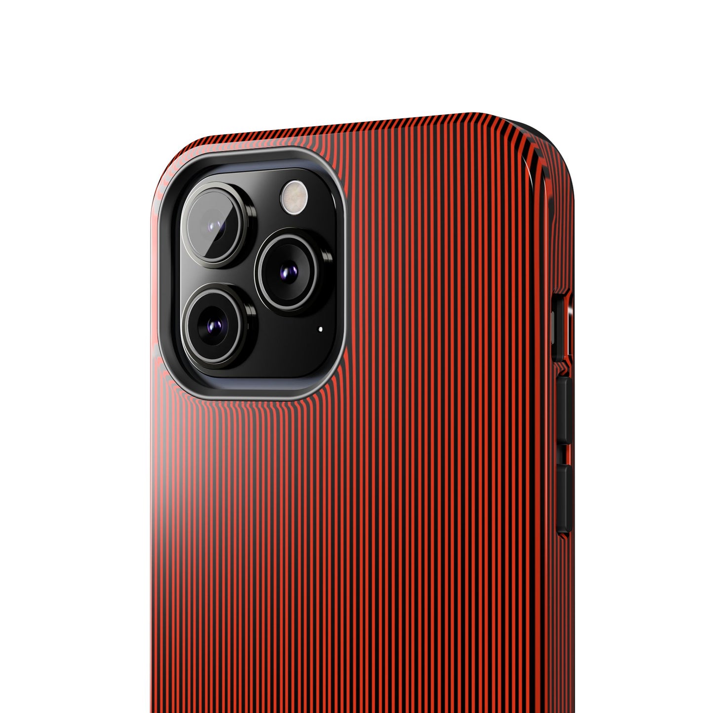 Pin Stripe Red / Black Phone Case