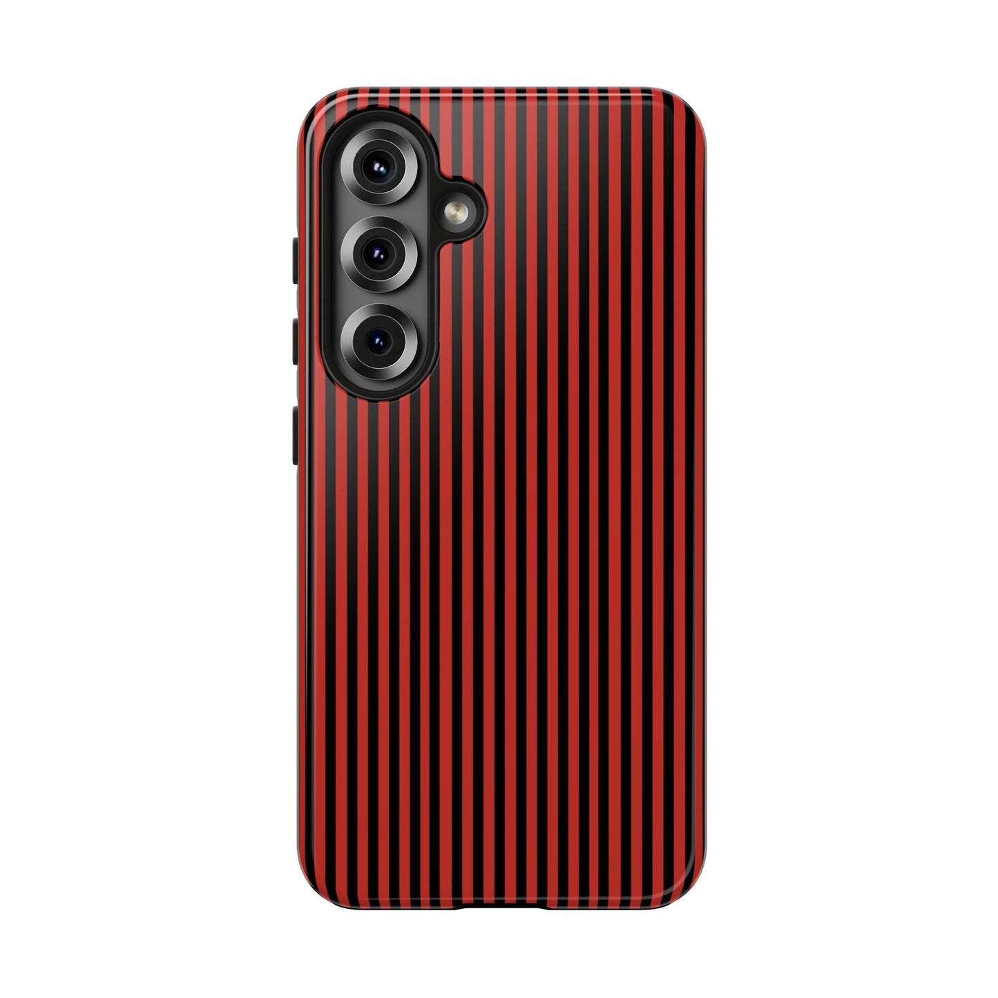 Stripe Red / Black Phone Case