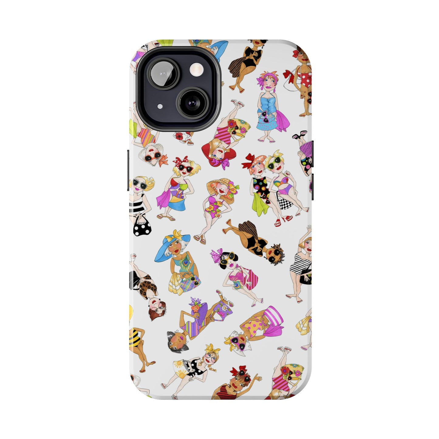 Tossed Beauties White Phone Case