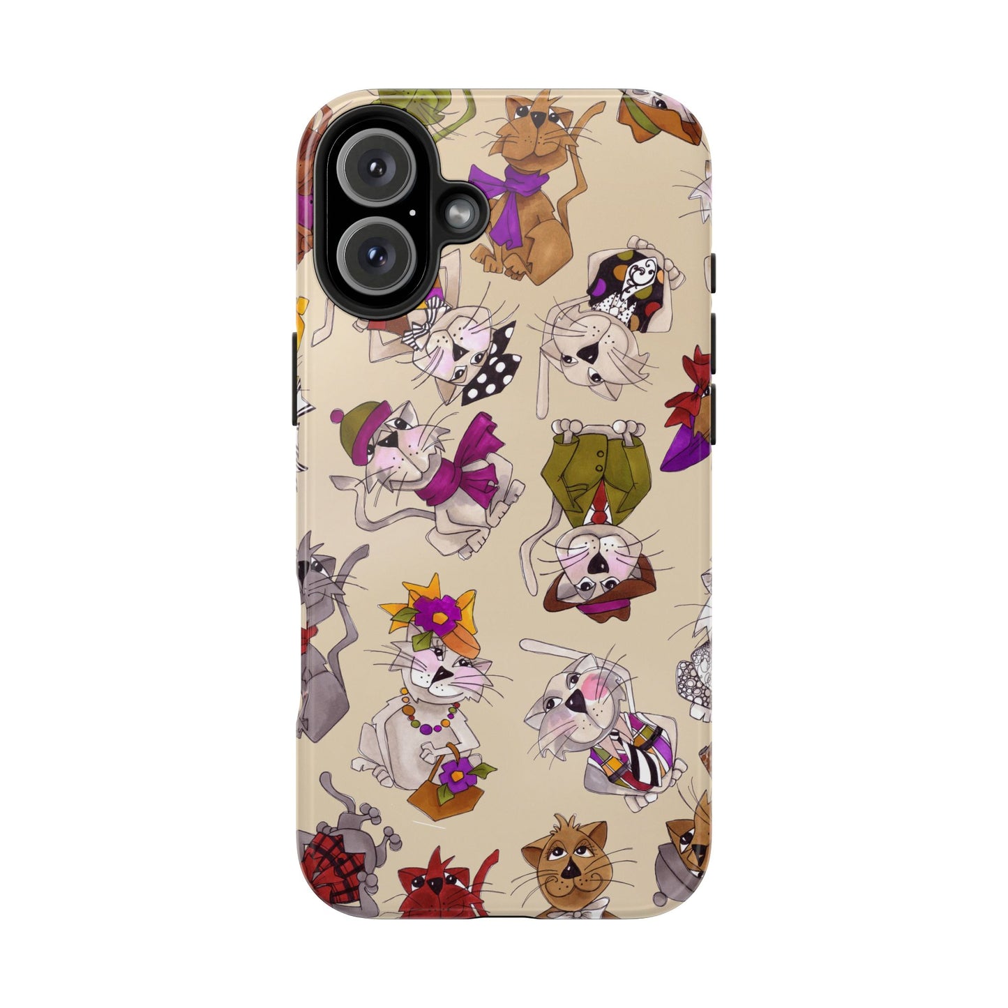 Spice Cats Tossed Muslin Phone Case