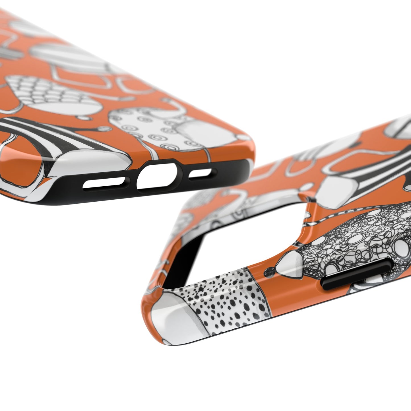 Coffee, Tea Anyone? Orange Phone Case