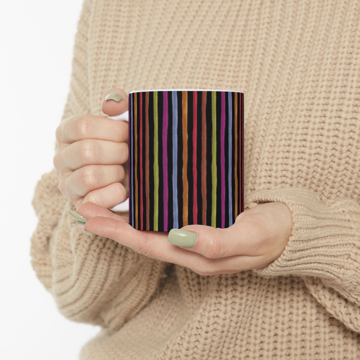 Stripe Black Cup