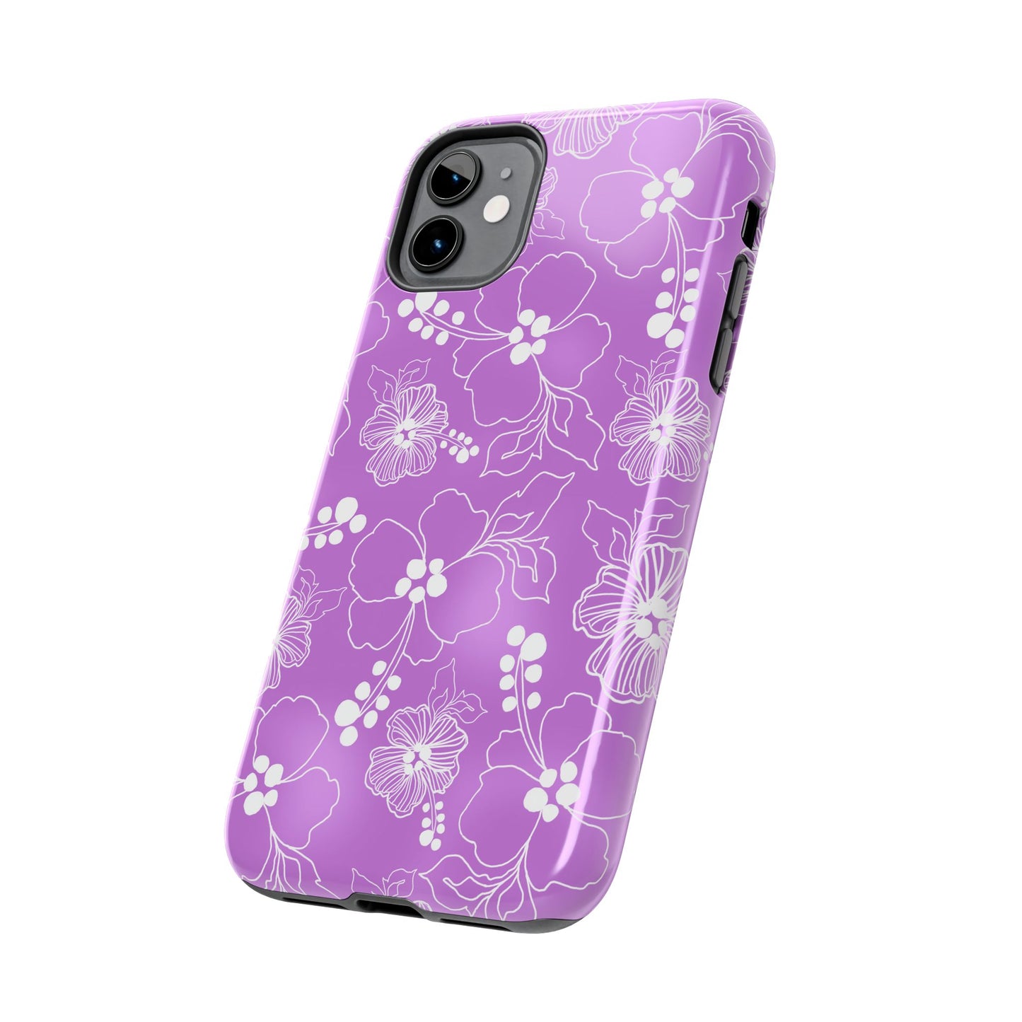 Lacey Hibiscus Orchid Phone Case