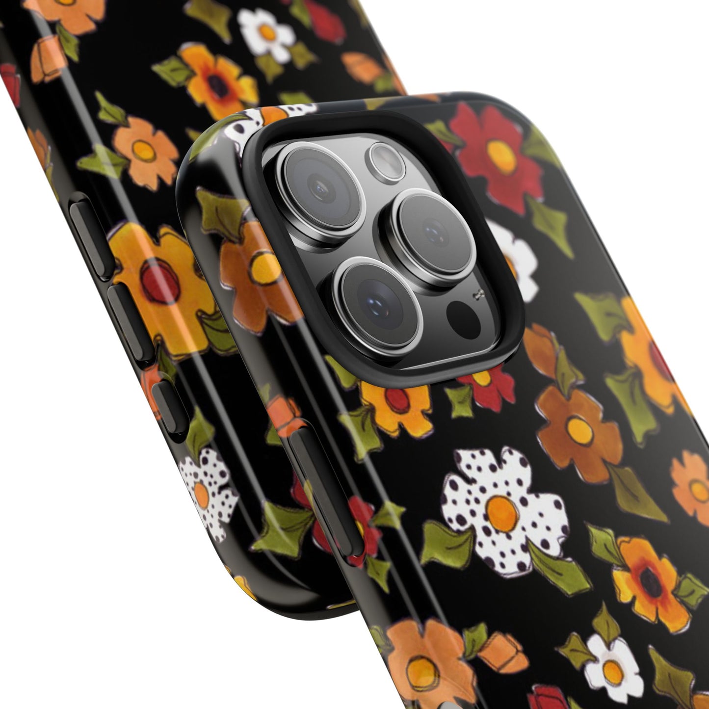 Spice Posie Black Phone Case