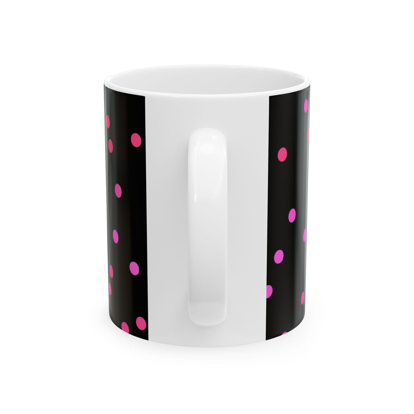 Space Dots Black / Cerise Cup