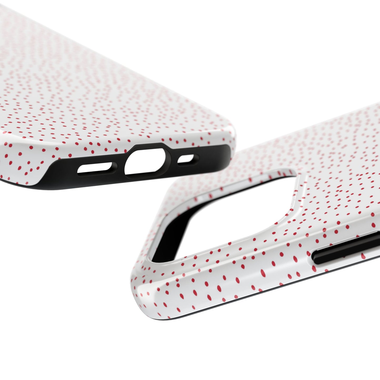 Dinky Dots White / Red Phone Case