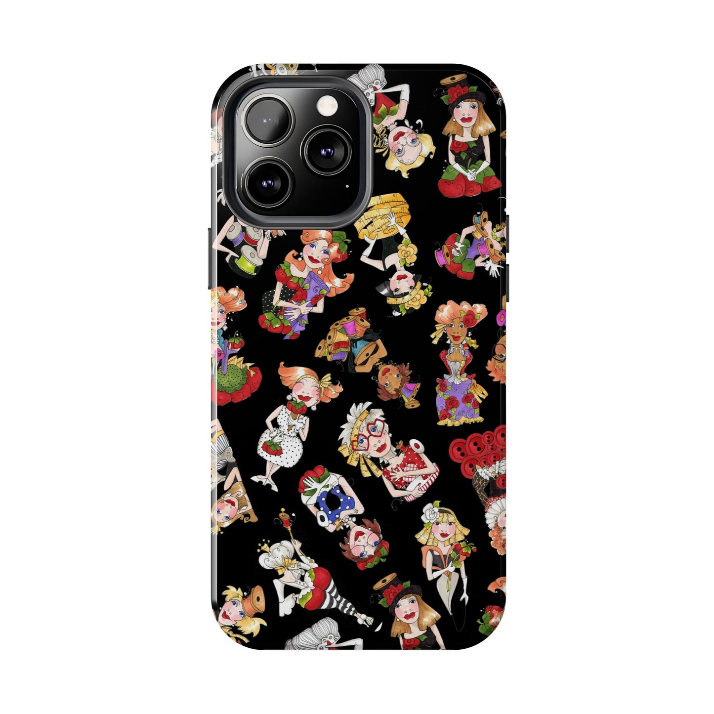 Curious Toss Black Phone Case
