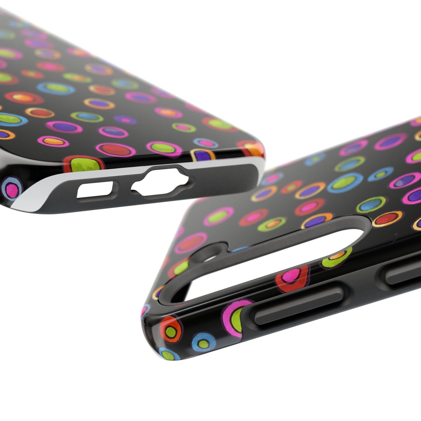 Dopey Dots Black Phone Case