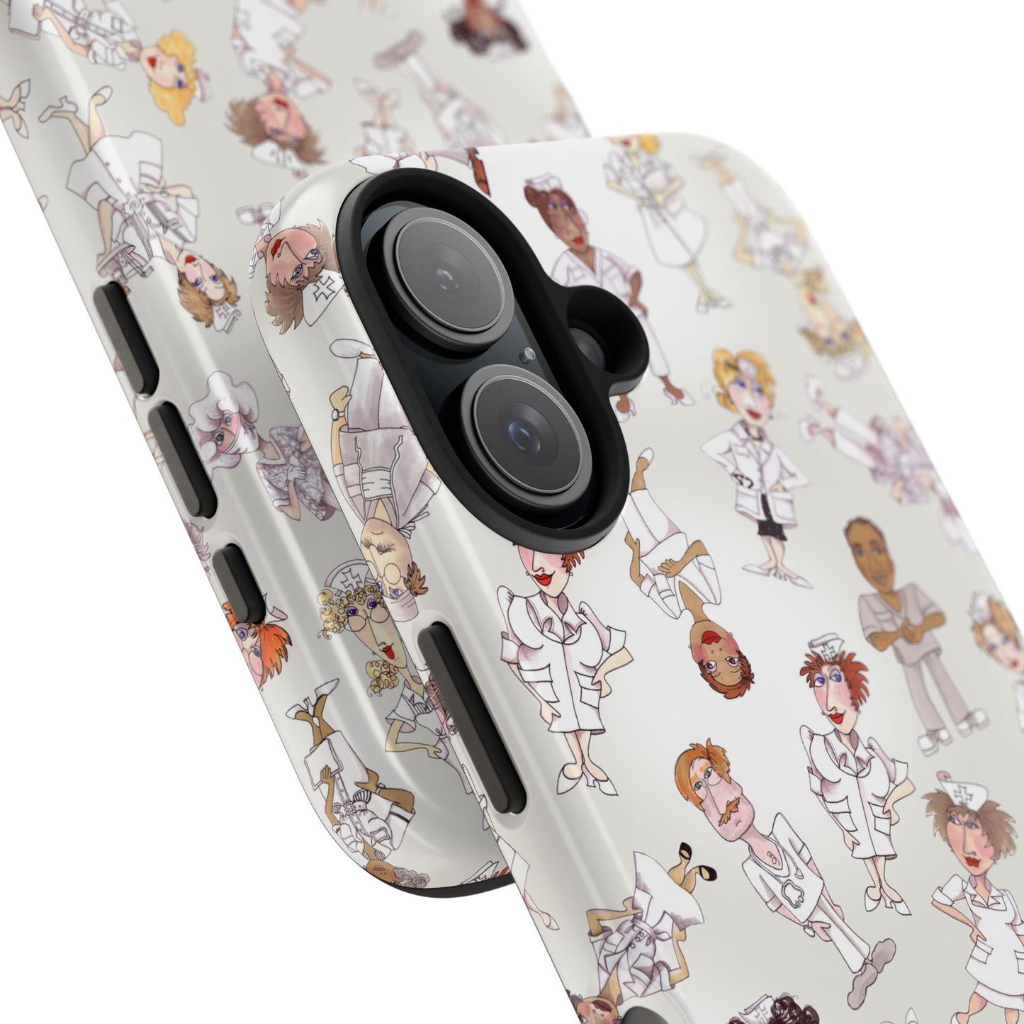 Tossed Nurses Gray Phone Case