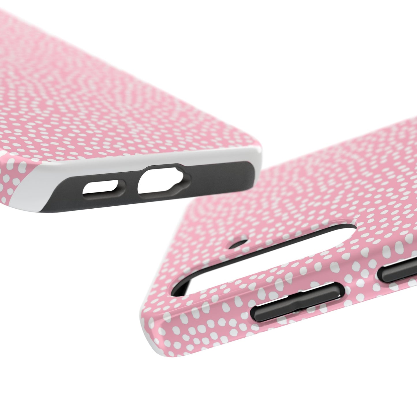 Bitty Dots Pink / White Phone Case