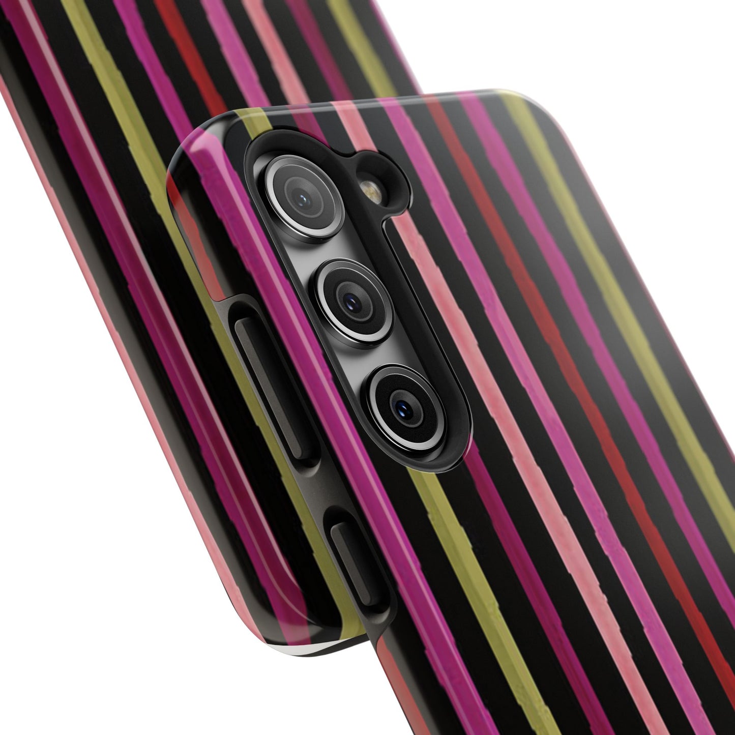 Garden Stripe Black Phone Case