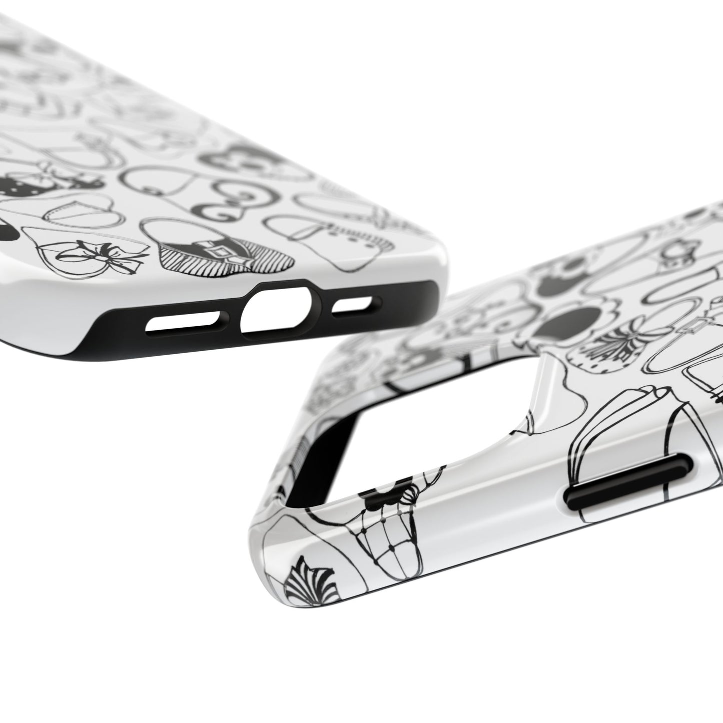 Handbags White / Black Phone Case