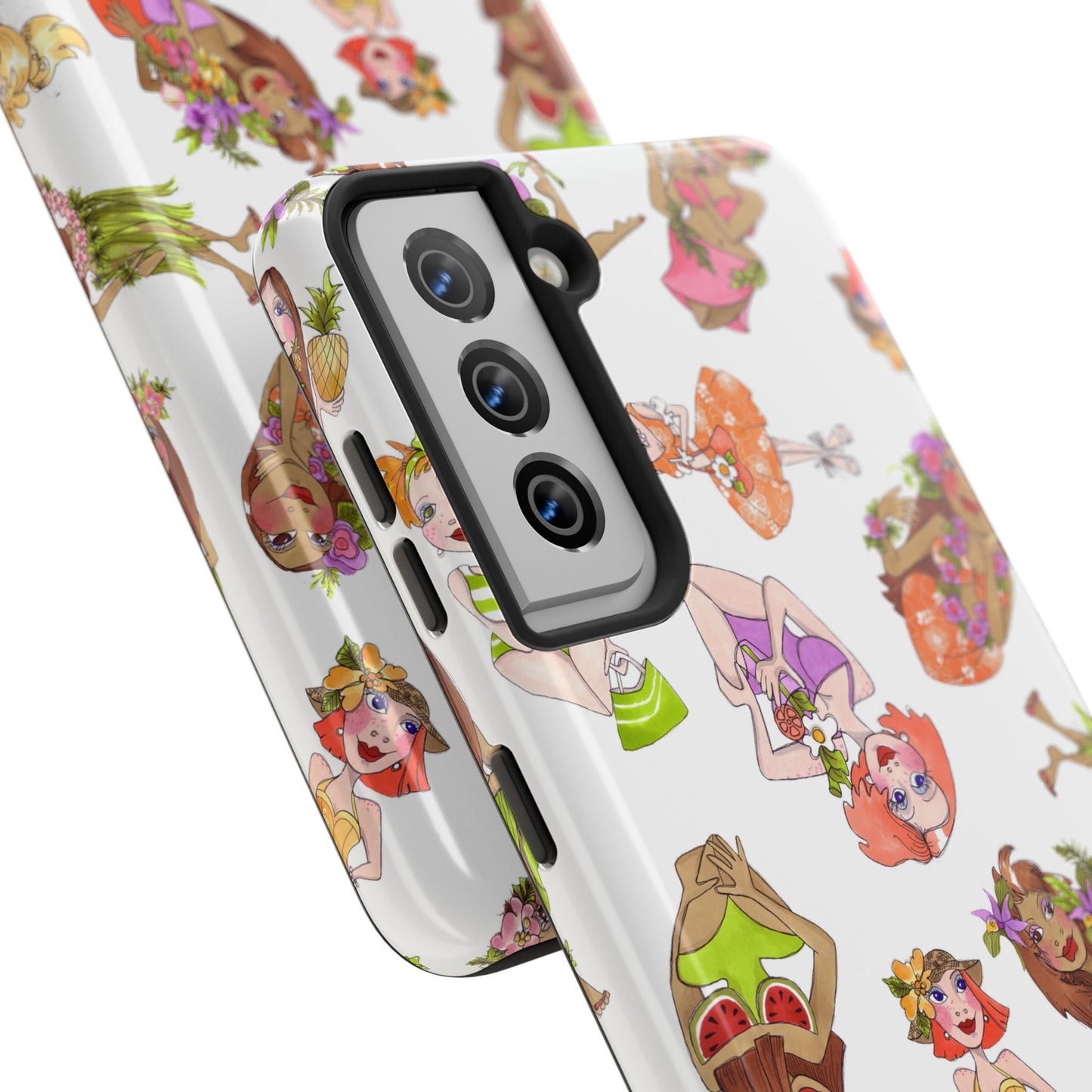Island Toss White Phone Case