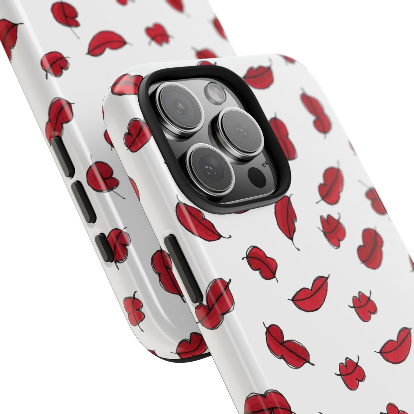 Lotsa Lips White Phone Case