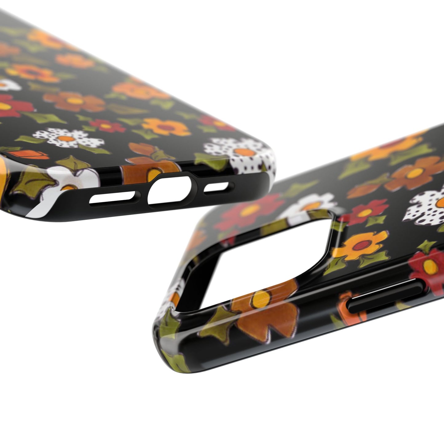 Spice Posie Black Phone Case