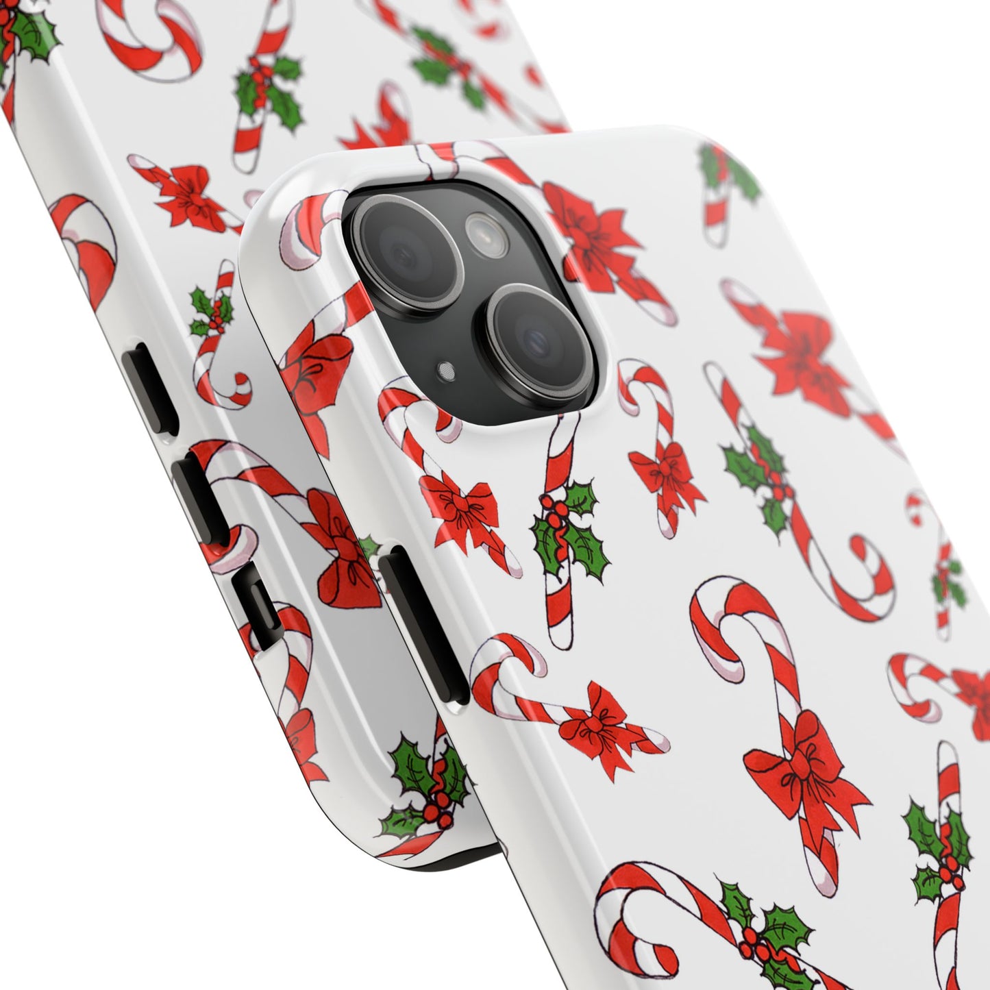 Candy Cane Crowd White Phone Case