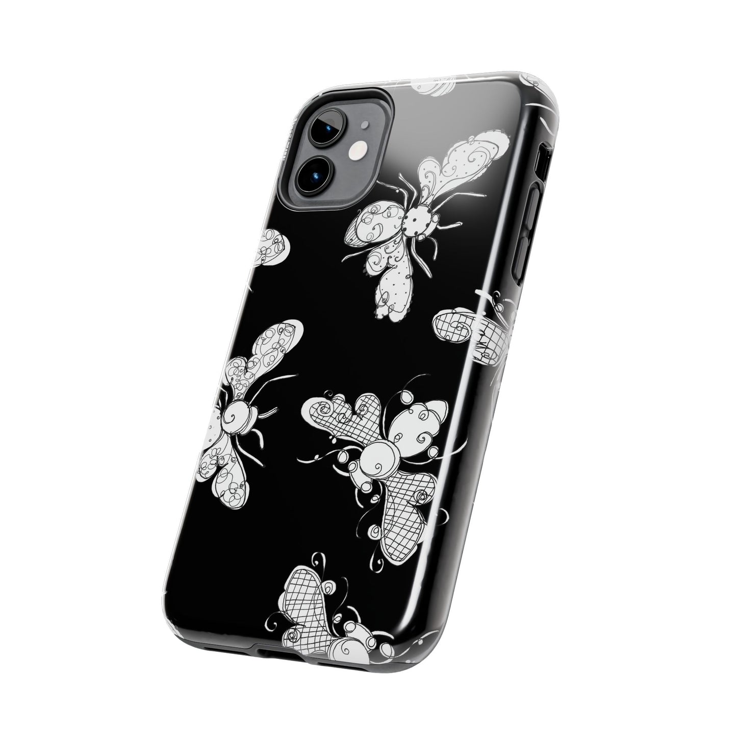 Busy Bee Black Phone Case
