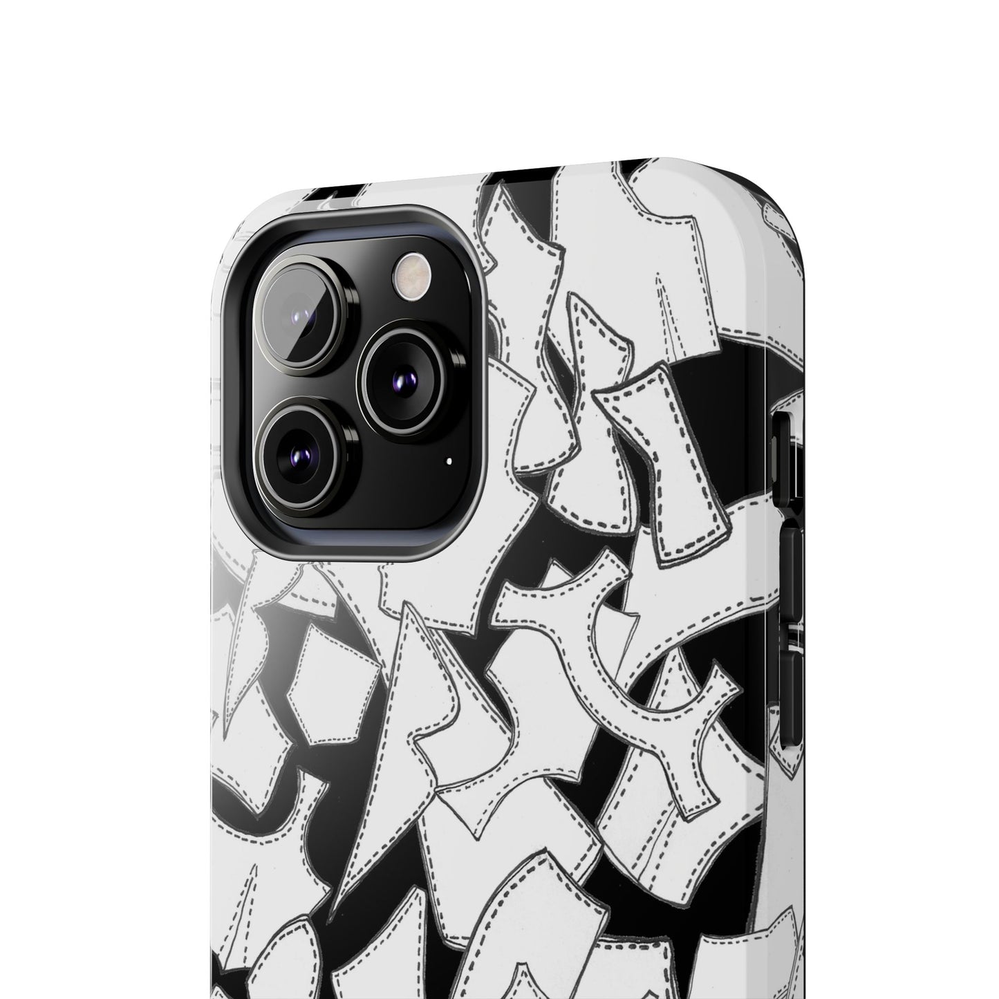 Pattern Pieces Black Phone Case