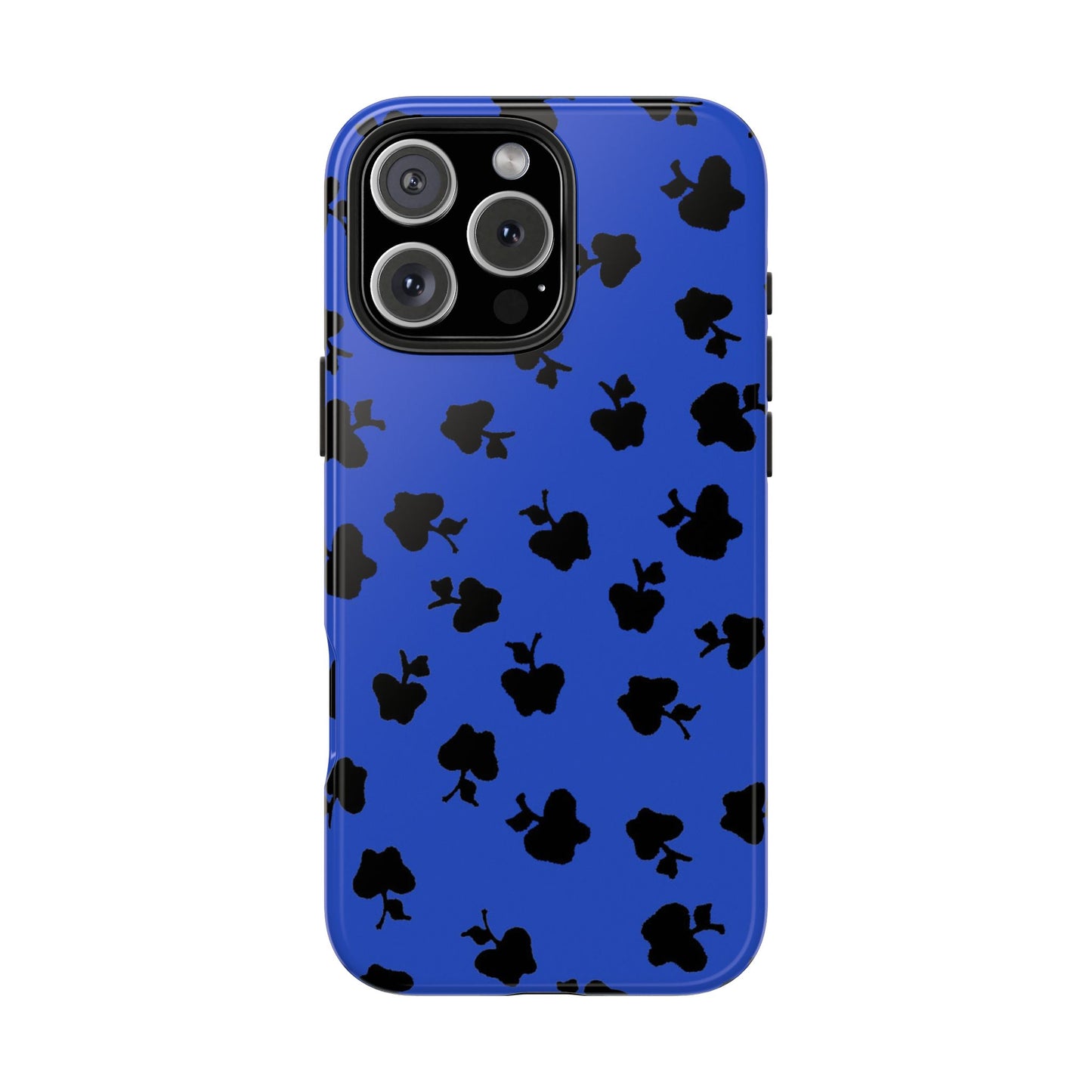 Happy Apples Blue / Black Phone Case