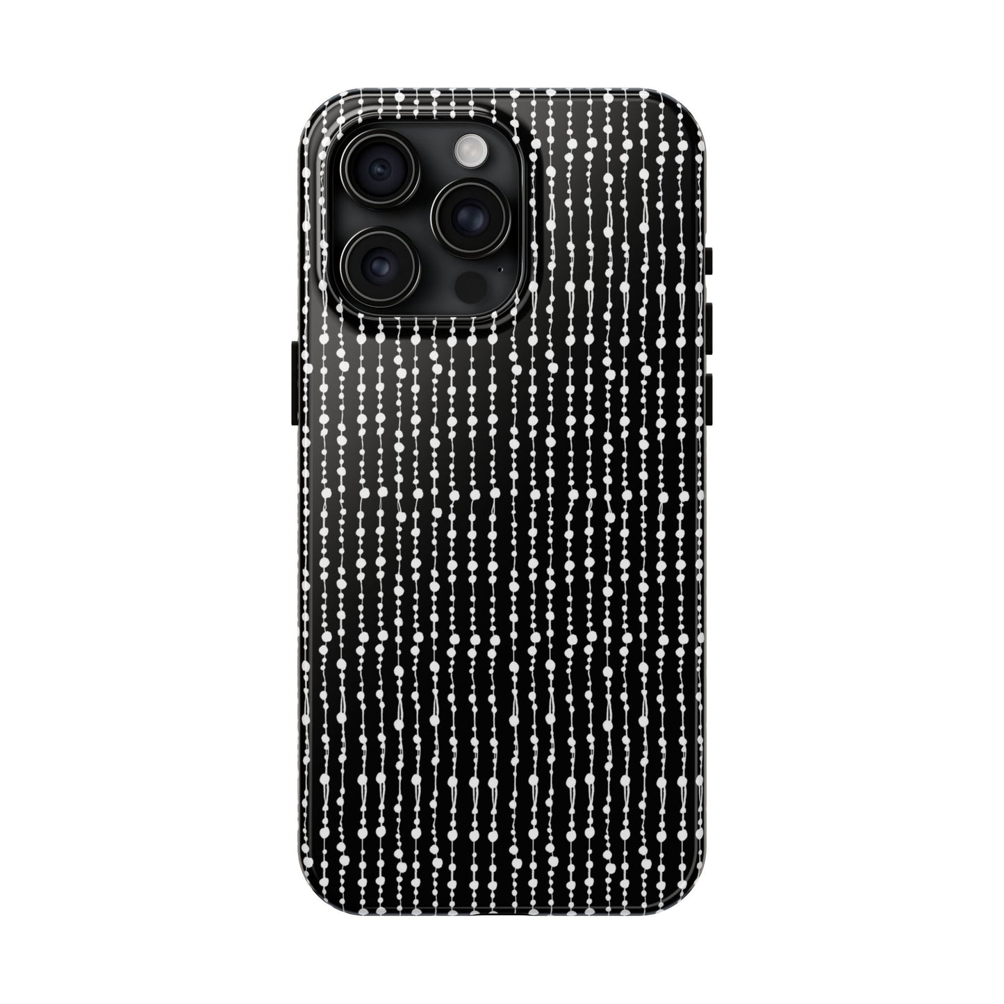 Beaded Curtain Black / White Phone Case
