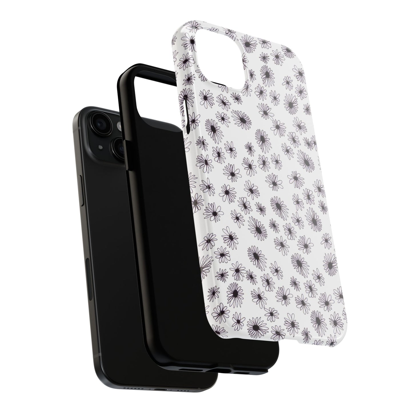 Random Daisy White / Black Phone Case