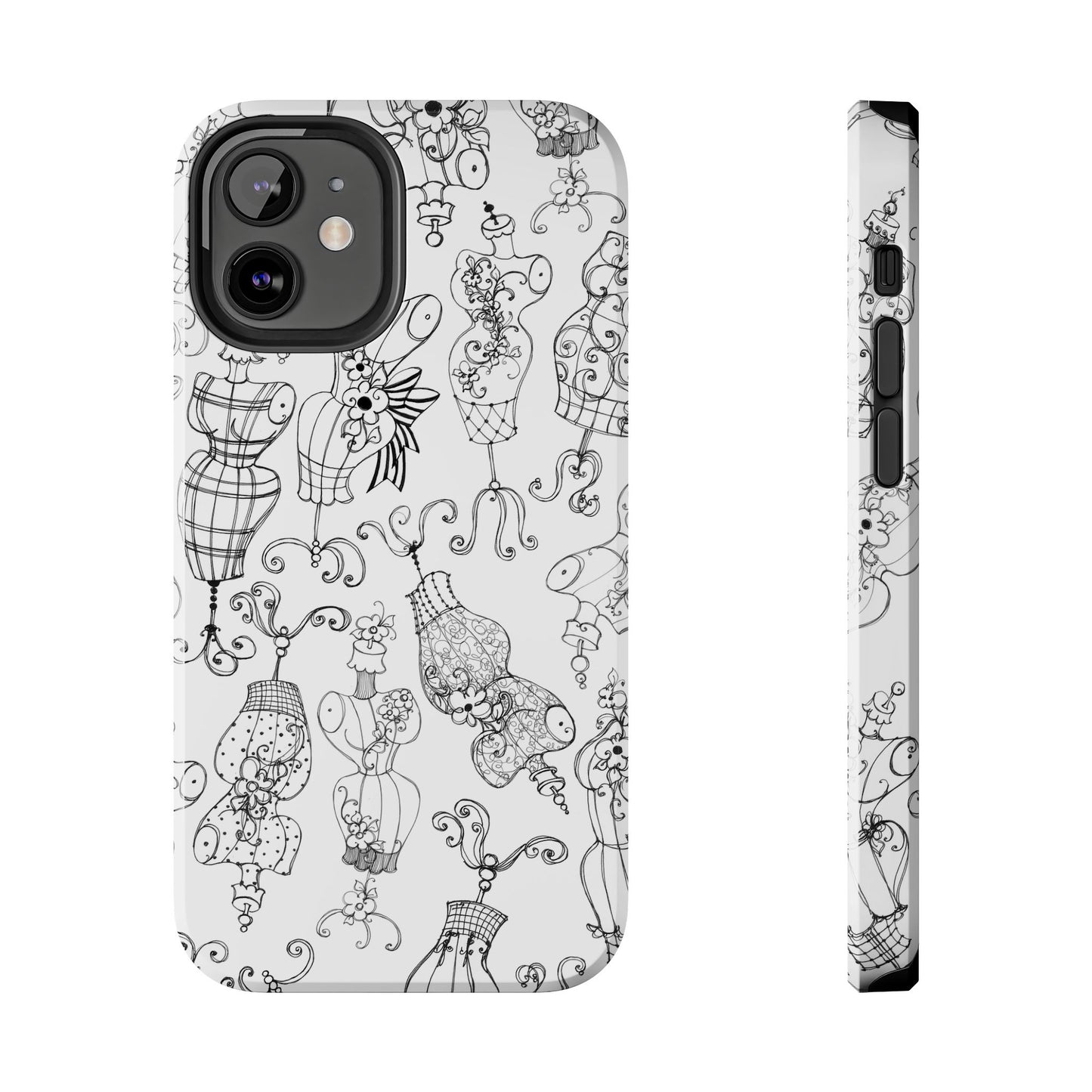 Mannequinique White / Black Phone Case